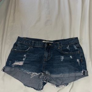 Forever 21 distressed jean shorts